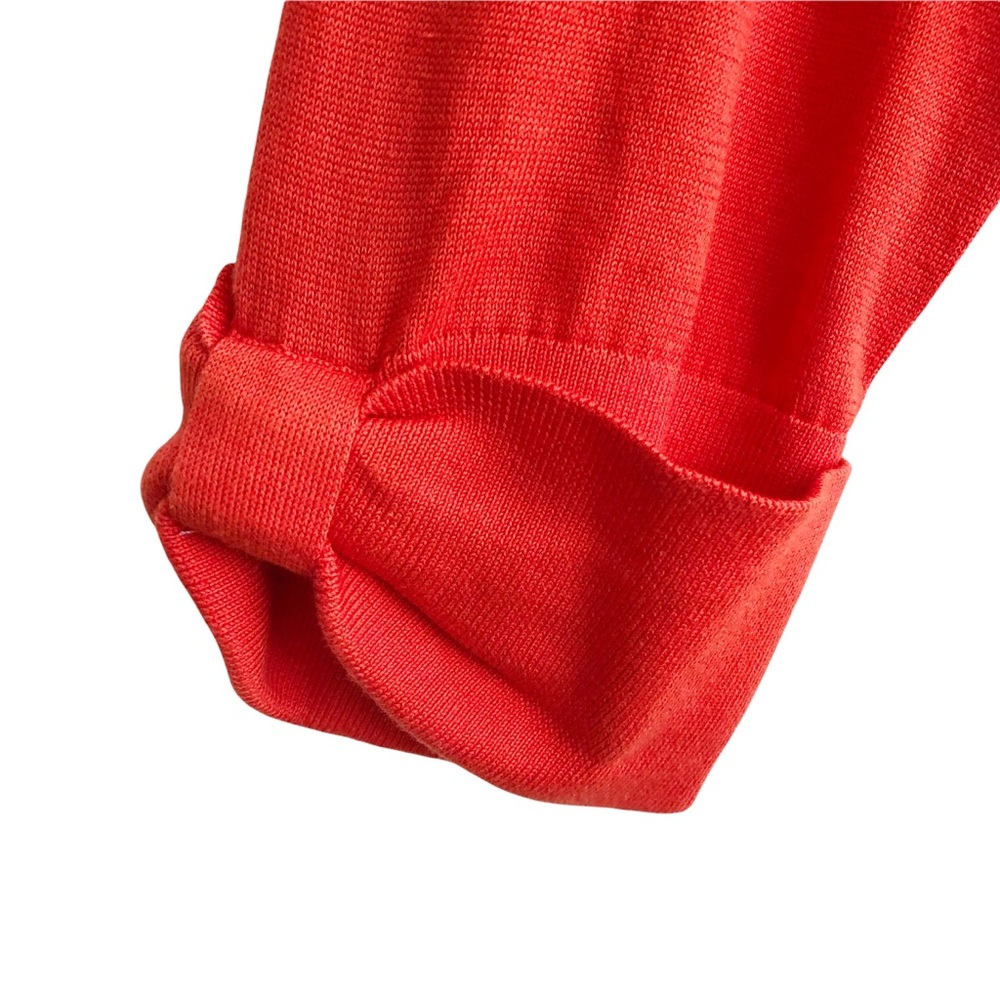 NEW Kate Spade Tomato Red Sophronits Genevieve Cotton Cardigan M - Picture 6 of 10